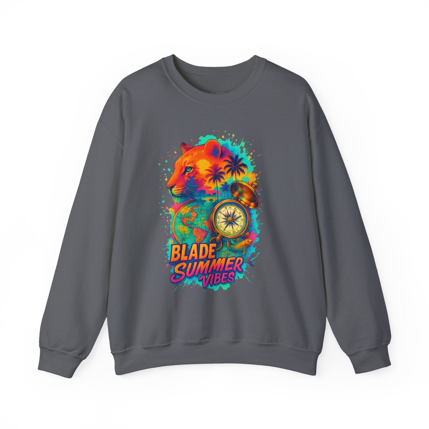 Primal Palms V1 Lion Unisex Crewneck Sweater