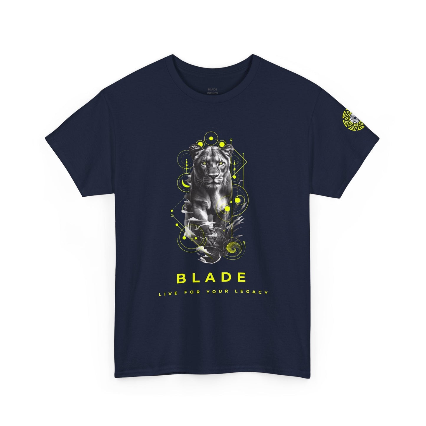 Geometric Reign Neon Green TX Panther T-Shirt