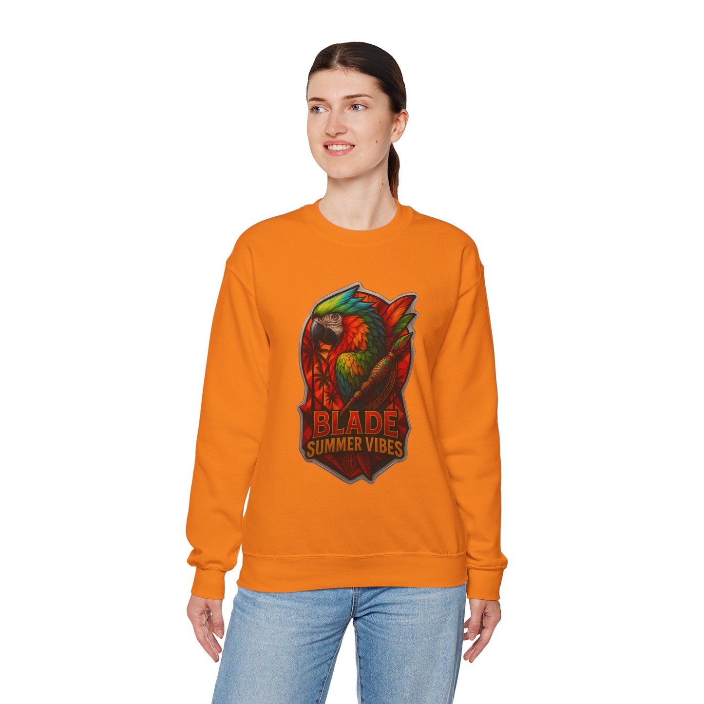 Aztec Parrot Unisex Crewneck Sweater
