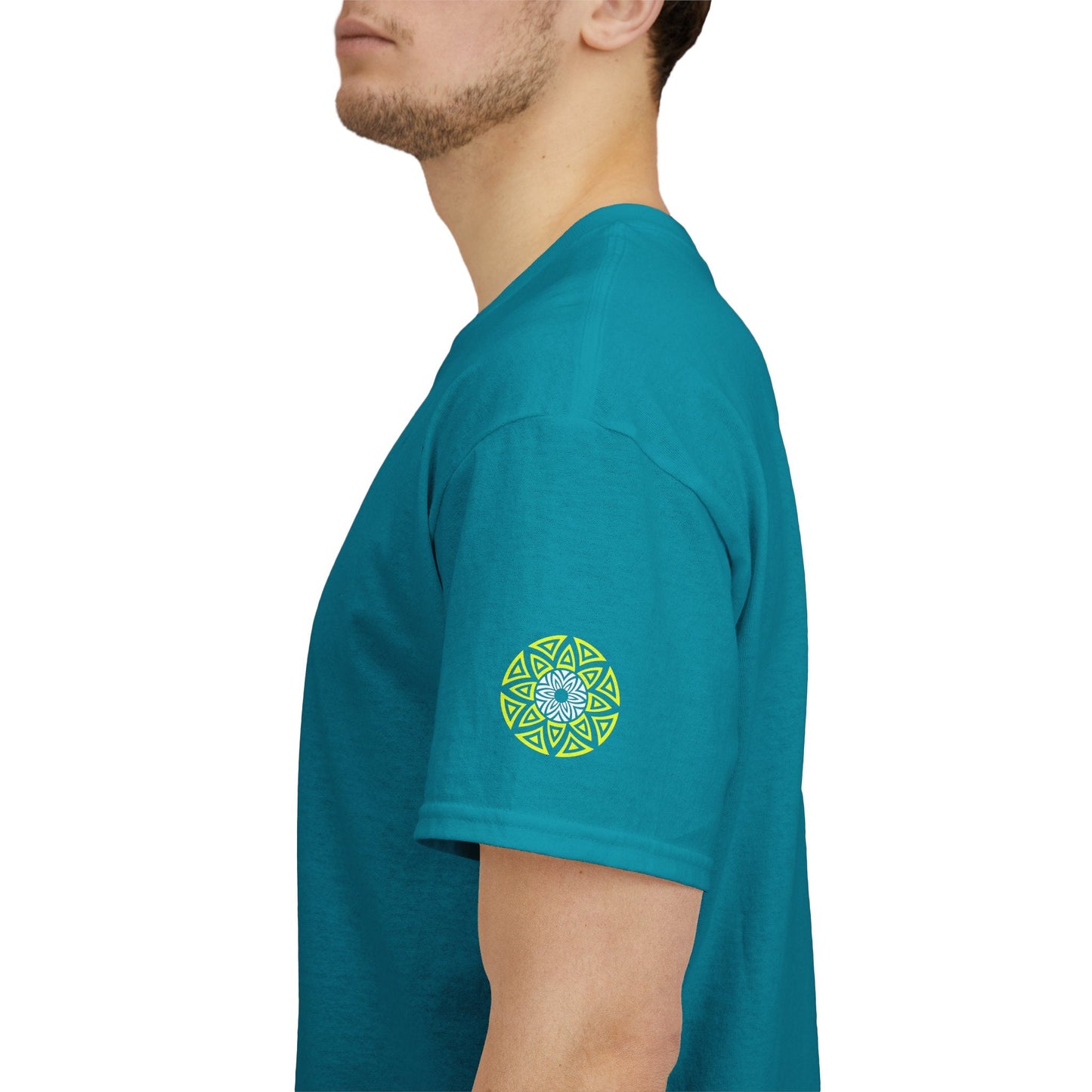 Geometric Odyssey Neon Green TX T-Shirt