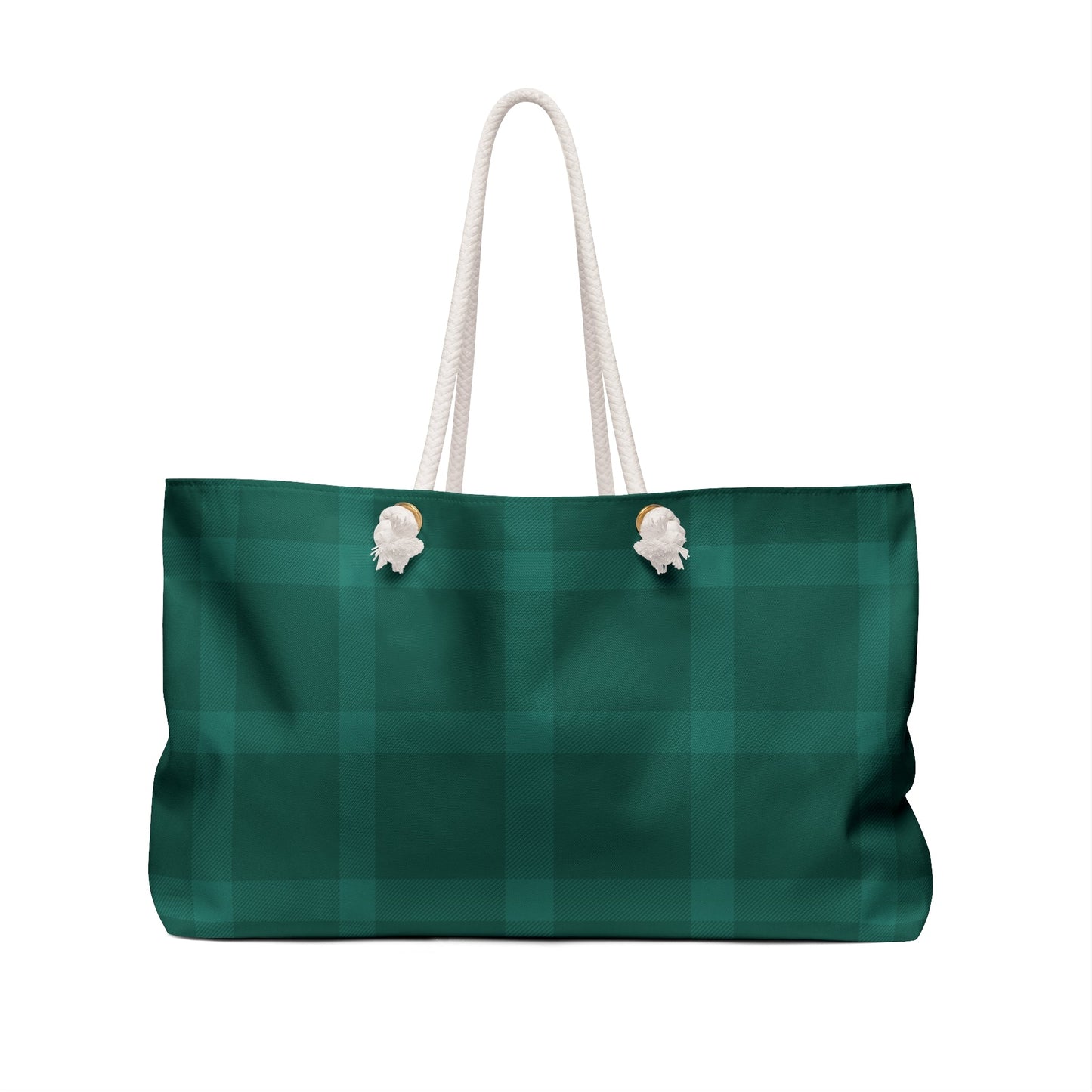 Adios Green Plaid Weekender Bag Tote,  Traveler Gift