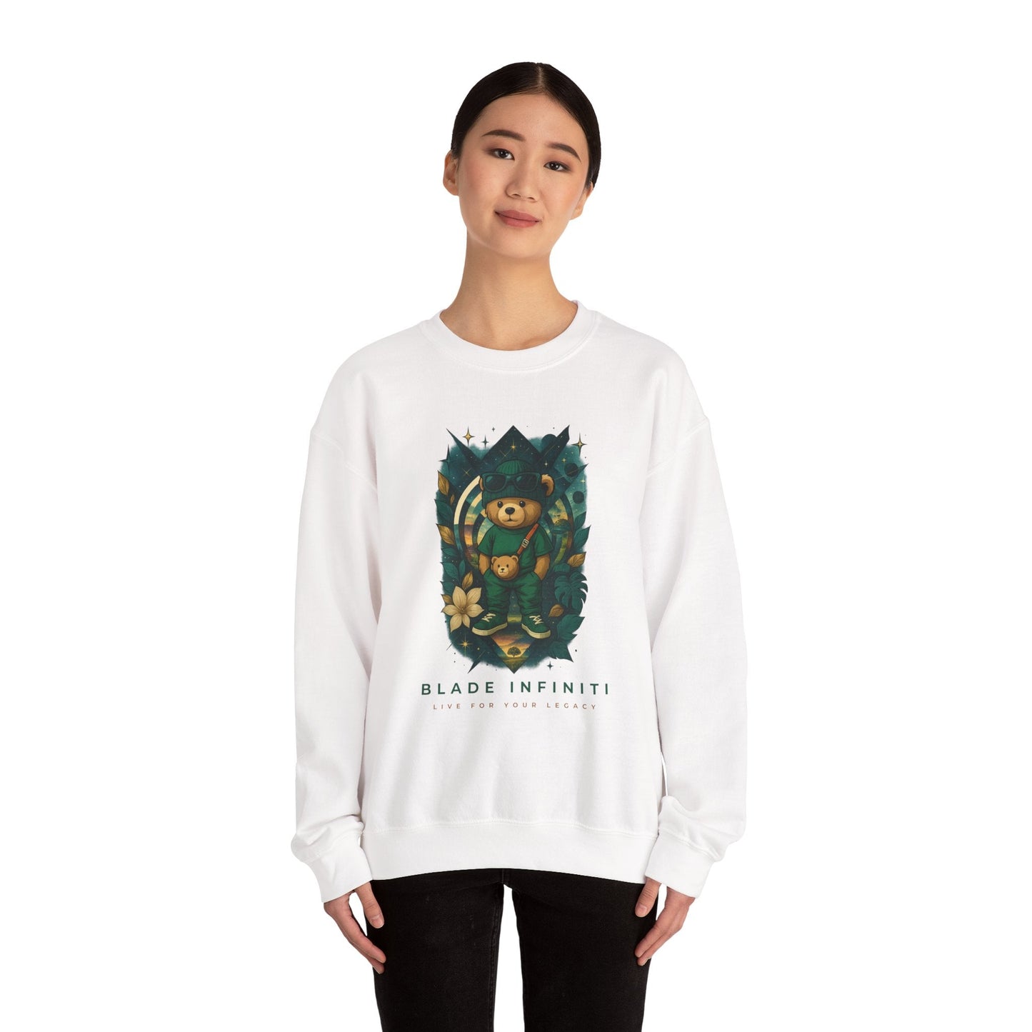 Galactic Teddy Bear V1 Unisex Crewneck Sweater