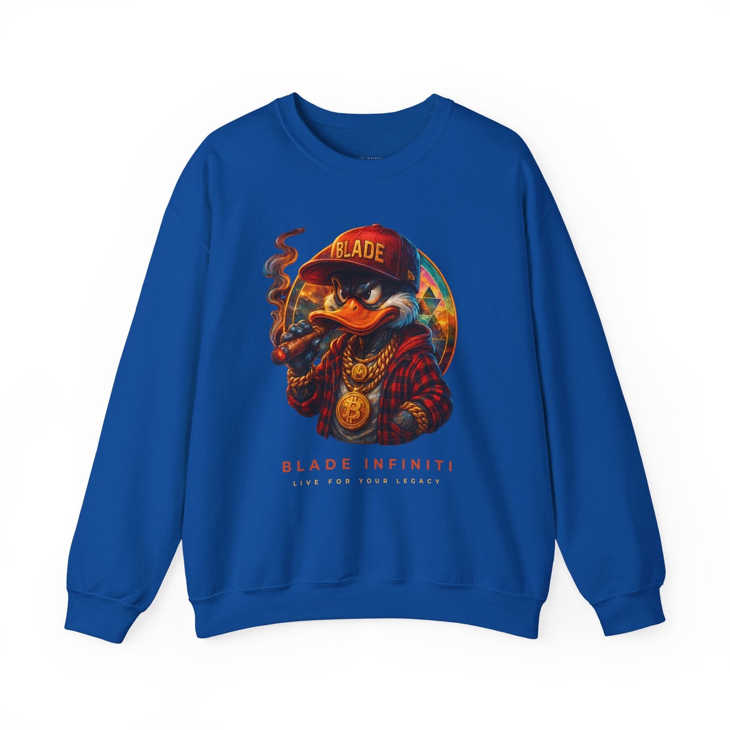 Galactic Weed/Pot Duck Unisex Crewneck Sweater