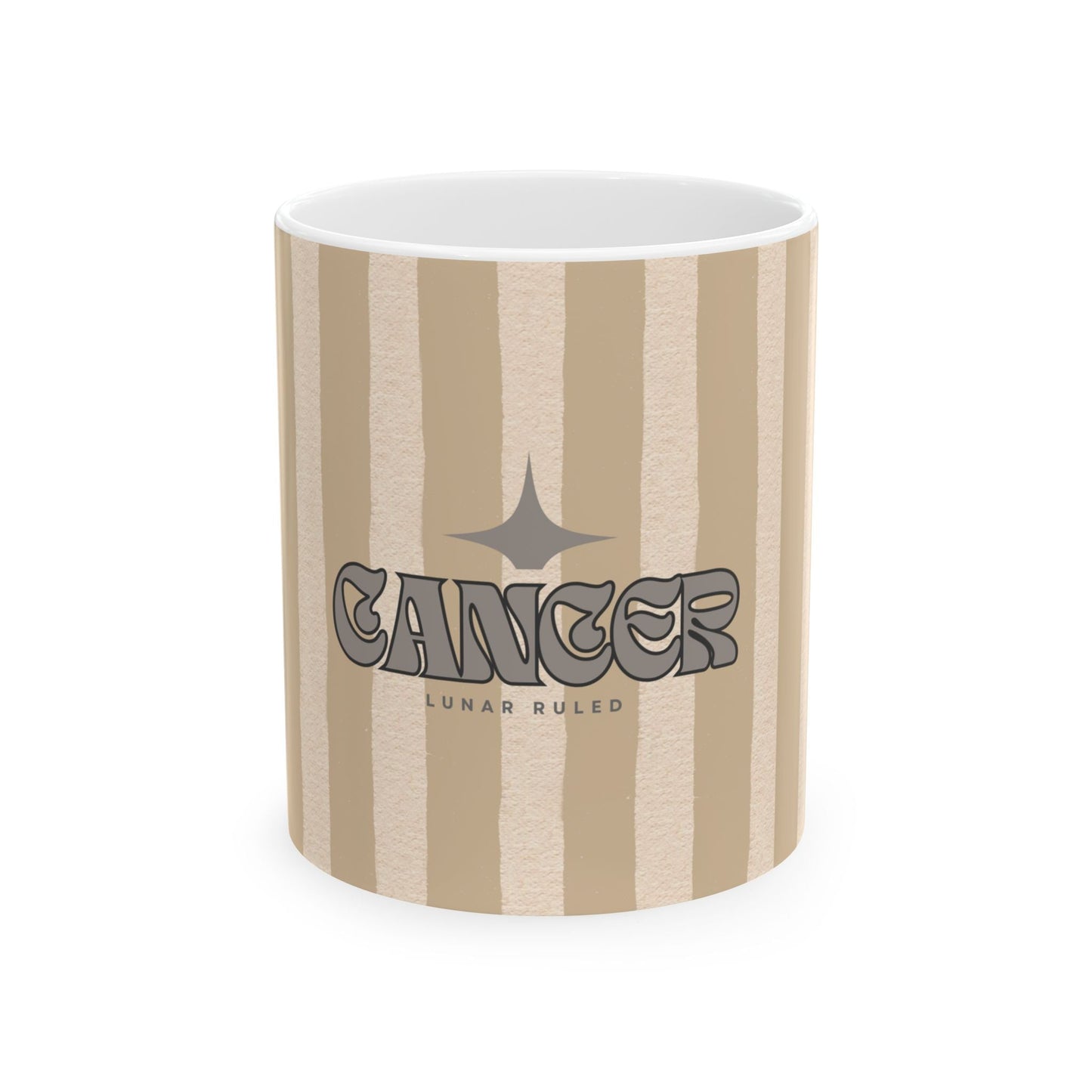 Astrological Wheel CANCER Mug, Whimsical Bday Gift