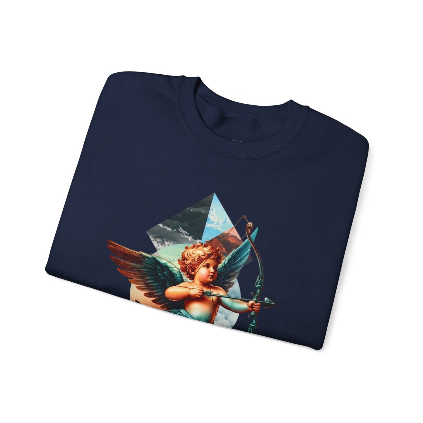 Cupid's Bow Blue + Arrow - Love, Infiniti Unisex Crewneck Sweater