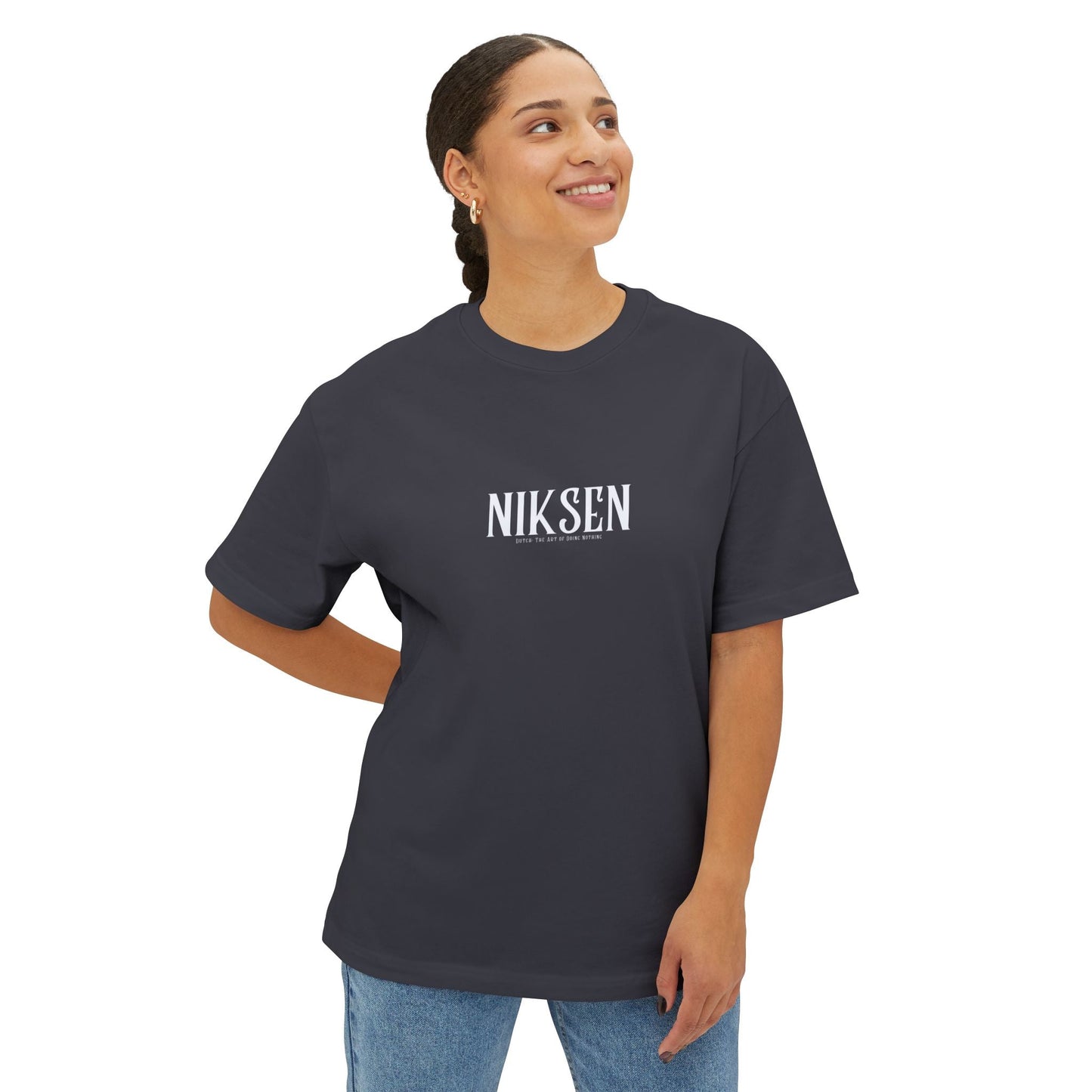 Niksen -the Dutch Art of Doing Nothing- Tee — Oversized Boxy T-Shirt