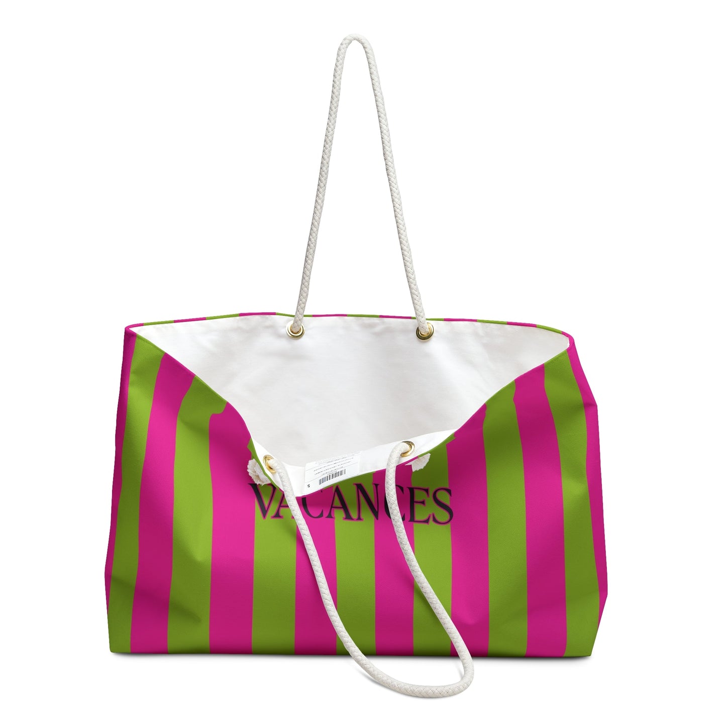 Stylish VACANCES Weekender Bag, Magenta/Green