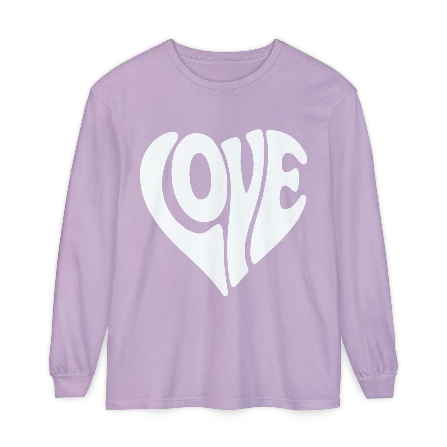 Love Heart Long Sleeve T-Shirt - Unisex Cozy Valentine's Day Gift