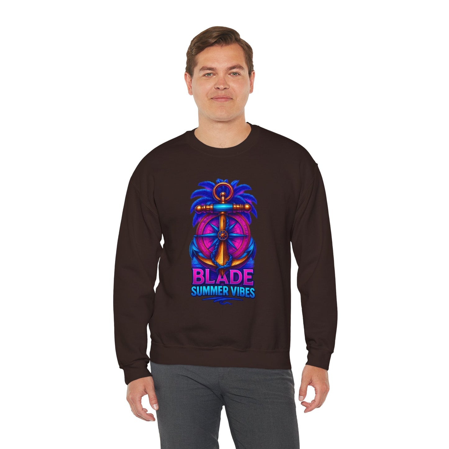 Anchor Compass Unisex Crewneck Sweater