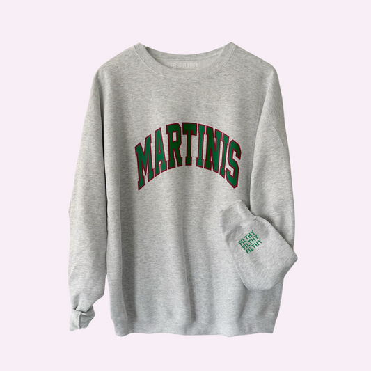 MARTINIS ♡ sweatshirt with customizable cuff
