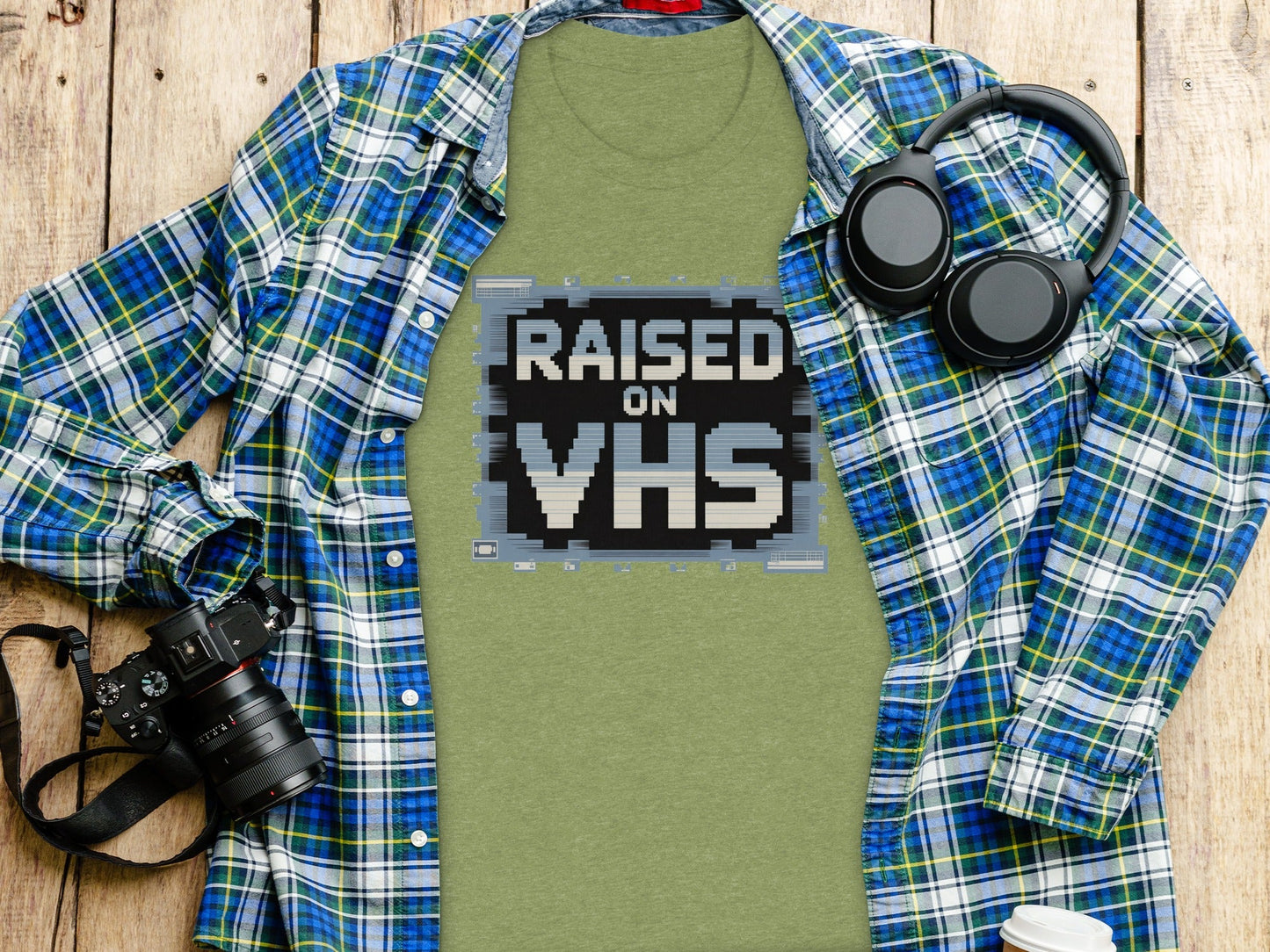 Raised on VHS Cassette Retro Design Cool T-Shirt