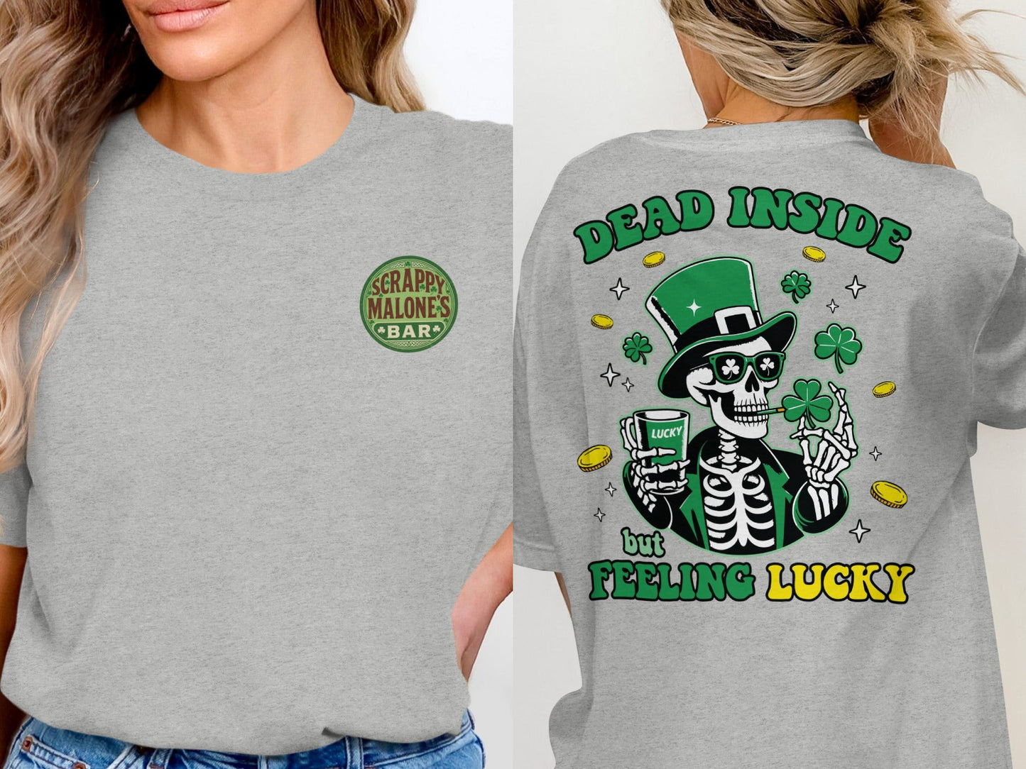 Scrappy Malone's Bar, Unique Design, Other Products, Bar Decor, Irish Theme, Lucky Clover Design, St Patricks Day Gift, Green, Circle