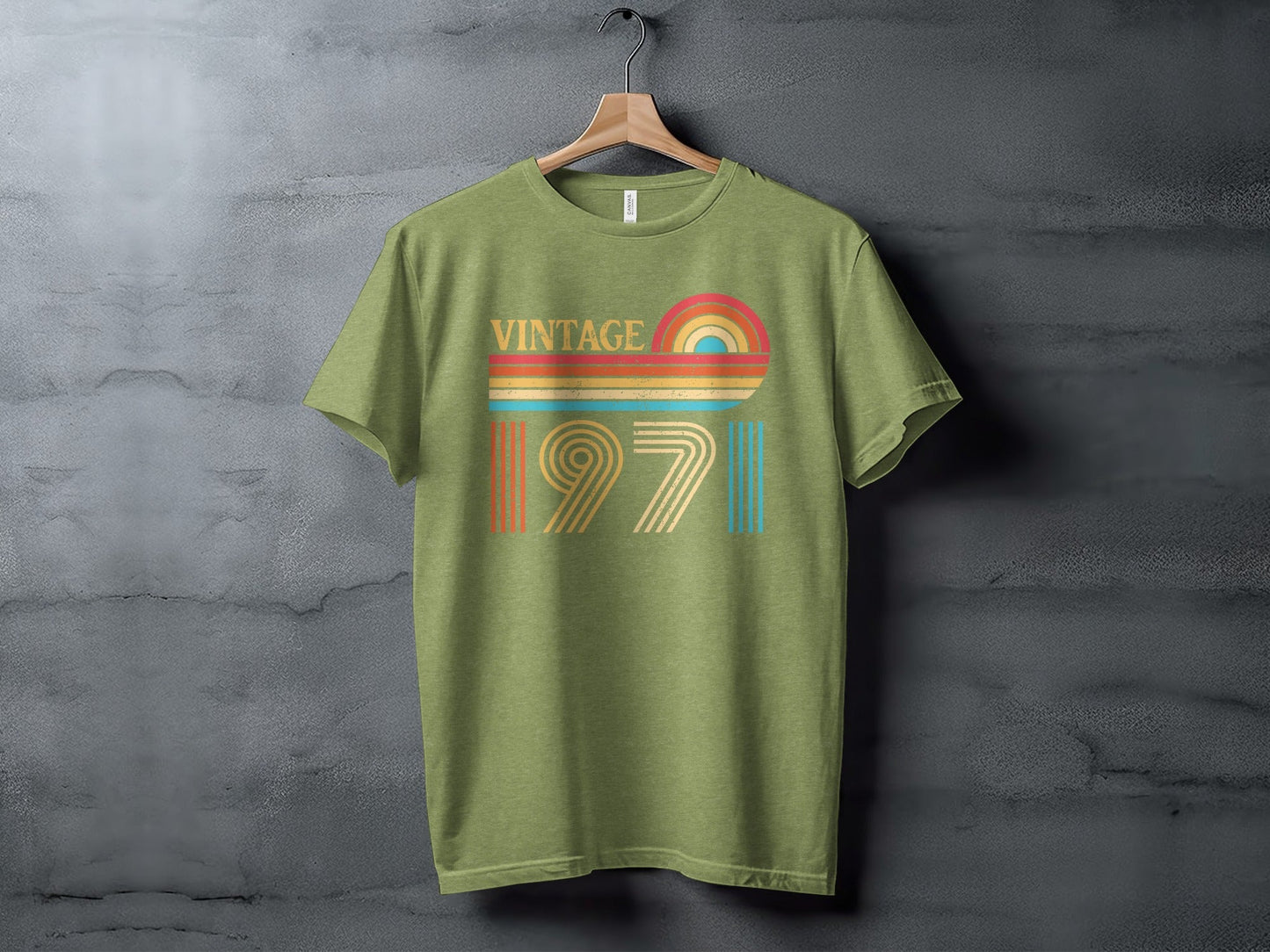 Retro Styled Vintage 1971 Fifty-Second Birthday Gift T-Shirt