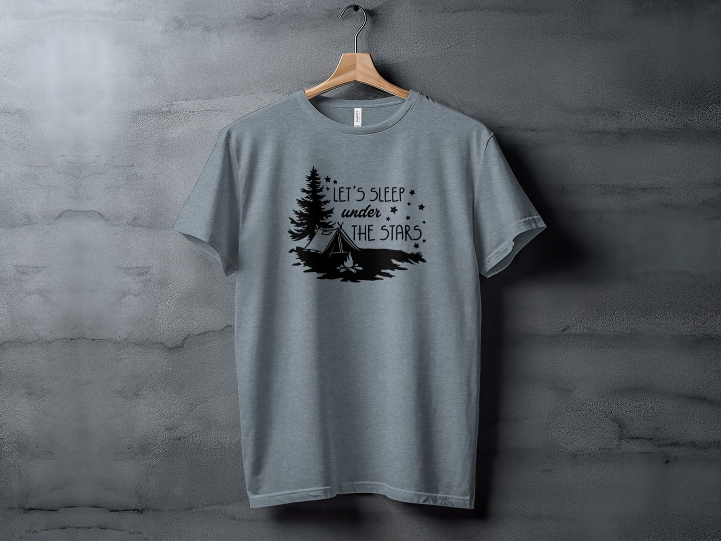 Let's Sleep Under The Stars Adventure Camping T-Shirt