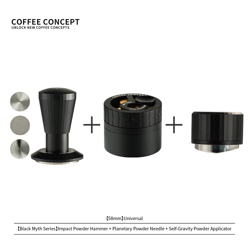 Black Myth Impact Tamper - 30LB Constant Force Spring Espresso Tamper Under $49