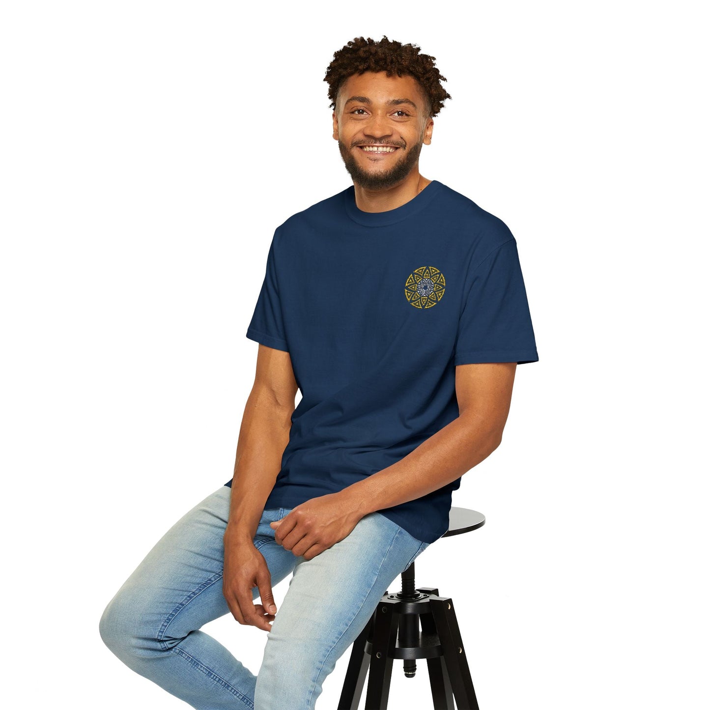 Ethereal Azteca Embroidered Logo T-Shirt