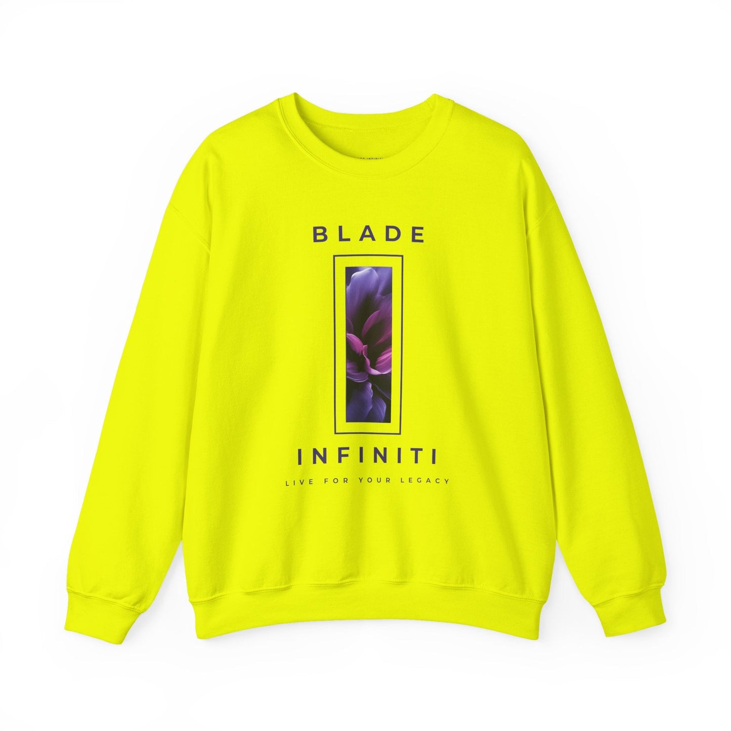 Essence of Infiniti Purple/Royal Floral Unisex Crewneck Sweater
