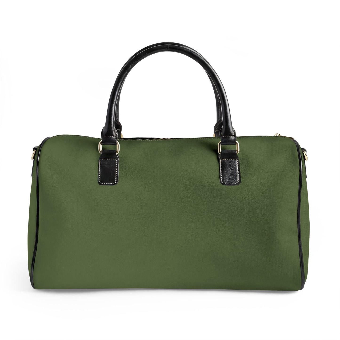 Je Ne Sais Quoi Leather Travel Bag – Pink & Olive Weekender Duffle