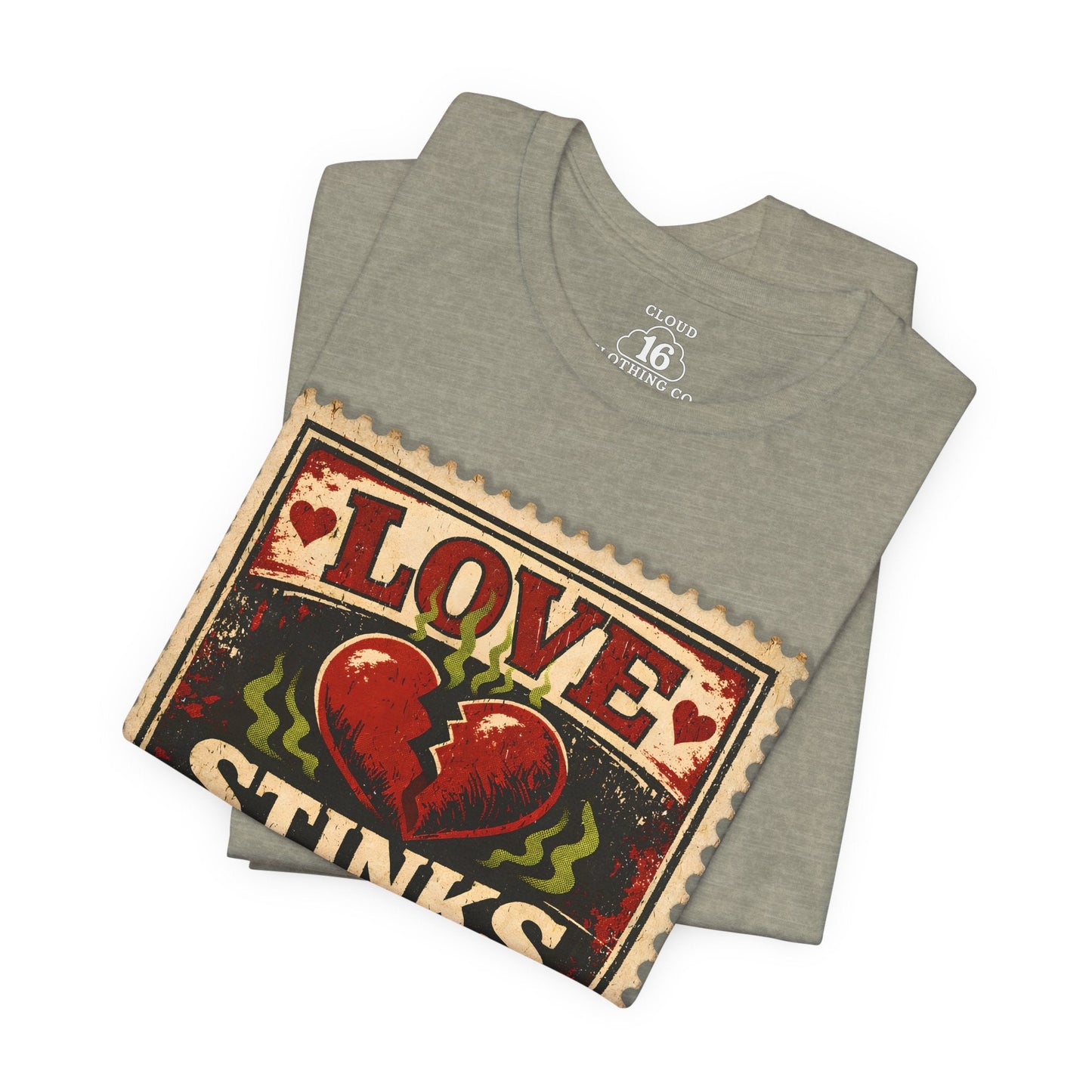 Love Stinks Postage Stamp Tee T-Shirt