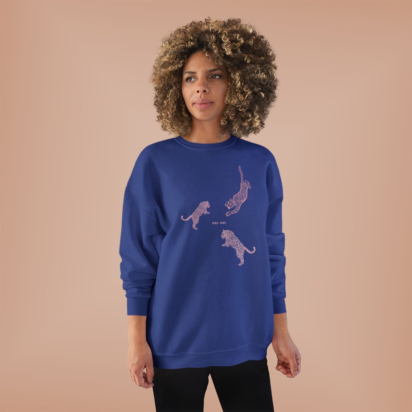Bold CHEETAH Crewneck Sweatshirt, Wild + Free Women