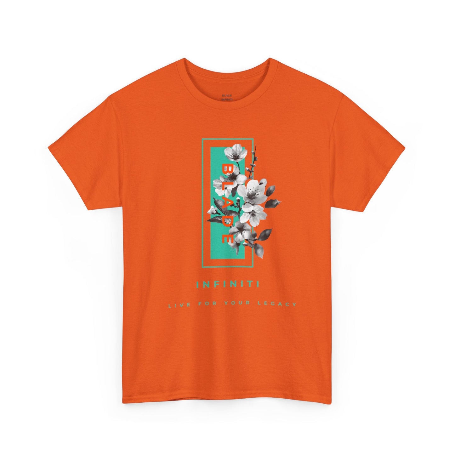 Bloom Bae Teal/Orange Floral T-Shirt