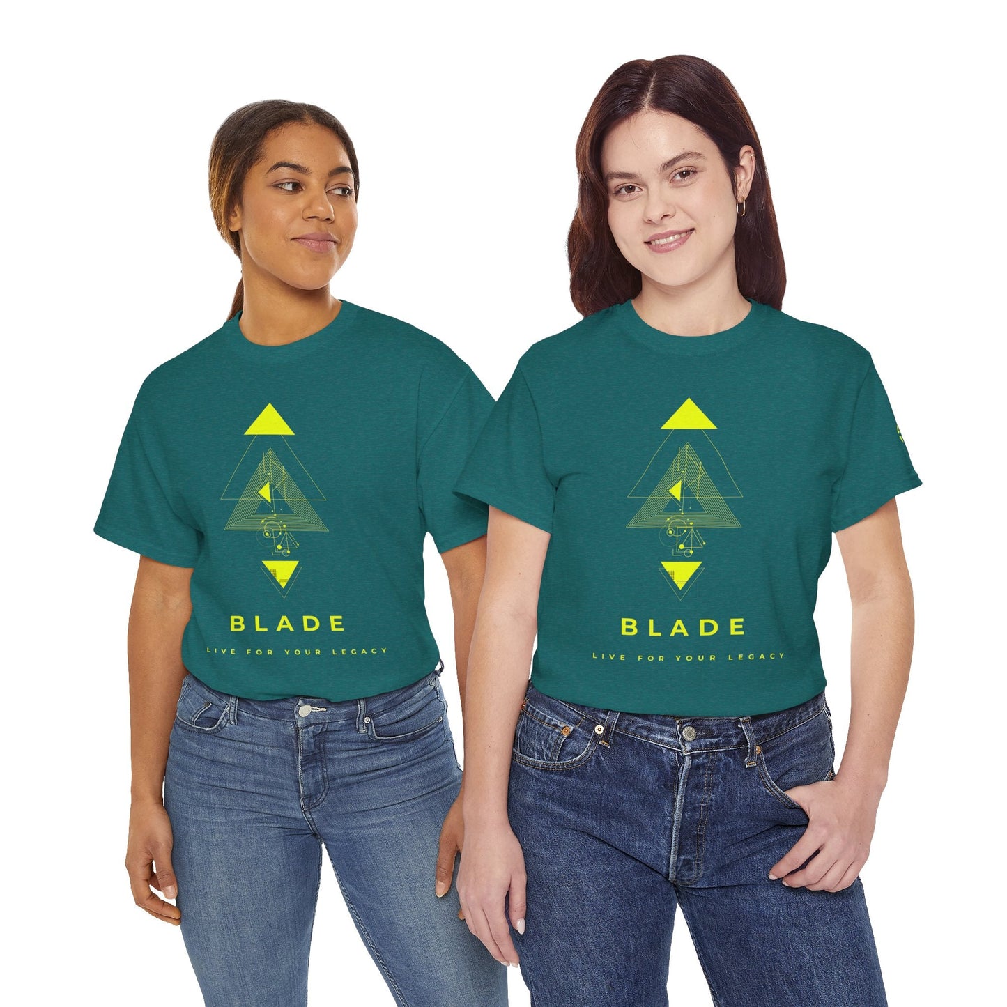 Geometric Odyssey Neon Green TX T-Shirt