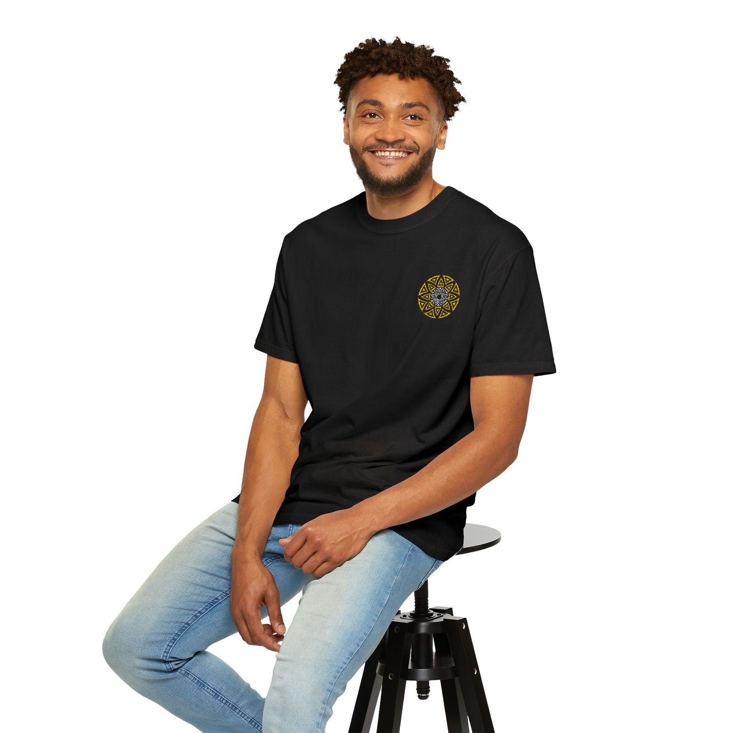 Ethereal Azteca Embroidered Logo T-Shirt