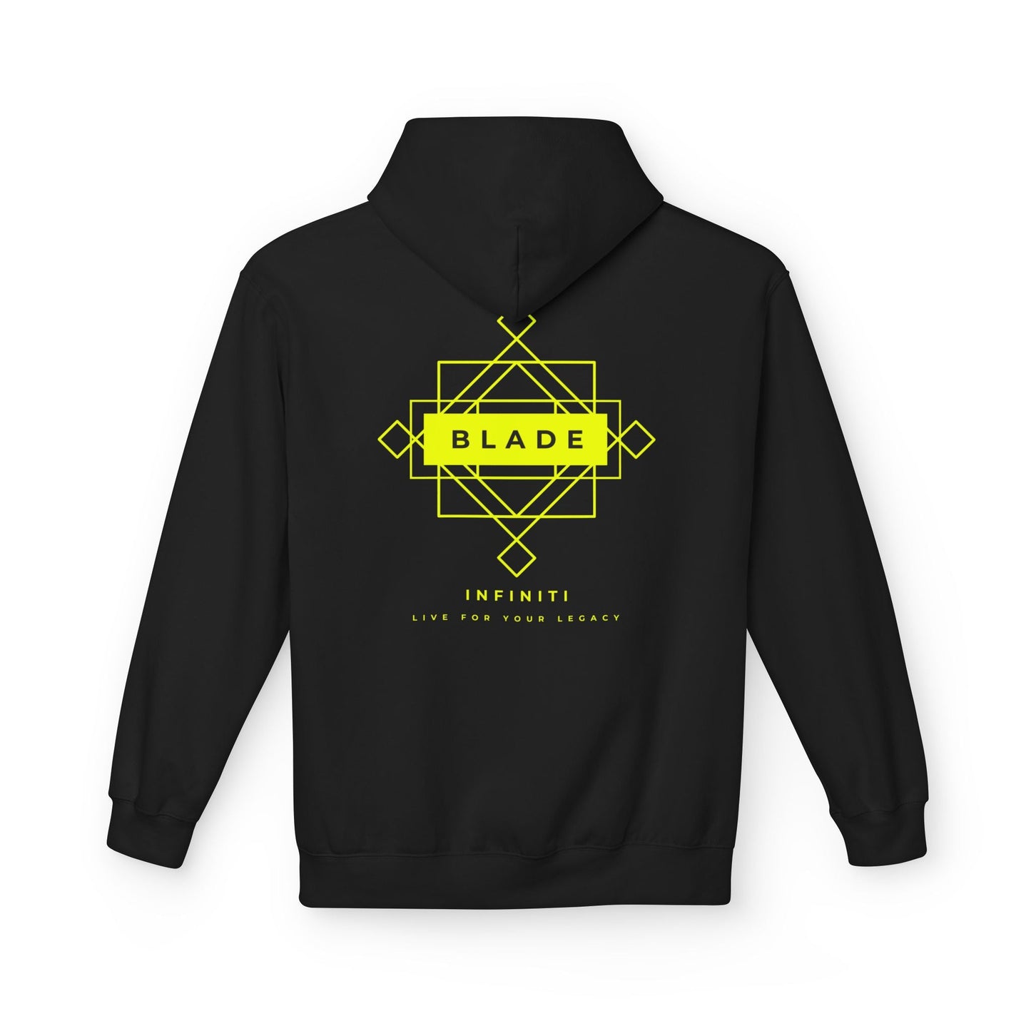 Geometric Infiniti Neon Green Hoodie