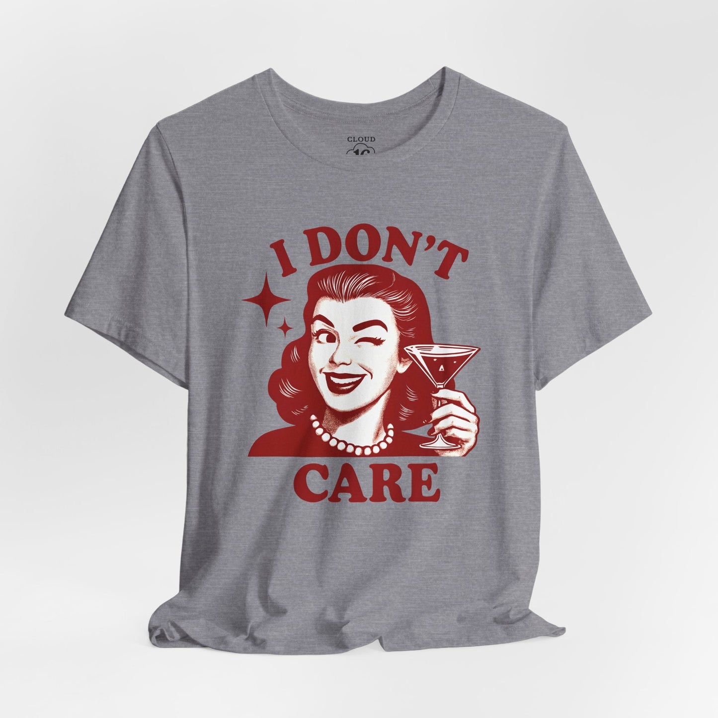 I Don't Care Retro Graphic T-Shirt – Unisex Vintage Style