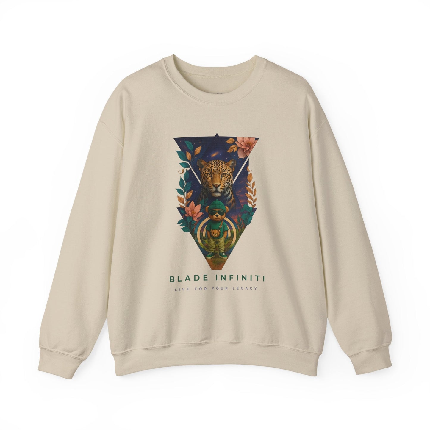 Bladeverse Galactic Teddy/Leopard Unisex Crewneck Sweater