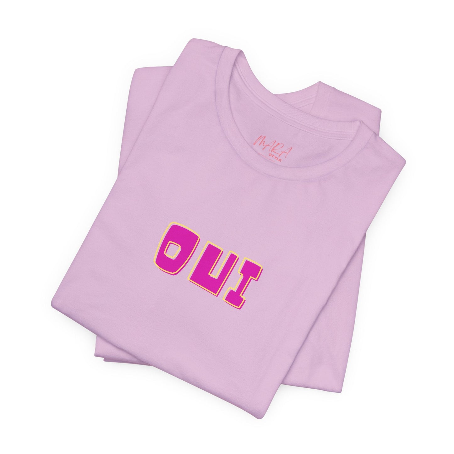 French Bold OUI Tee, Summer Colors