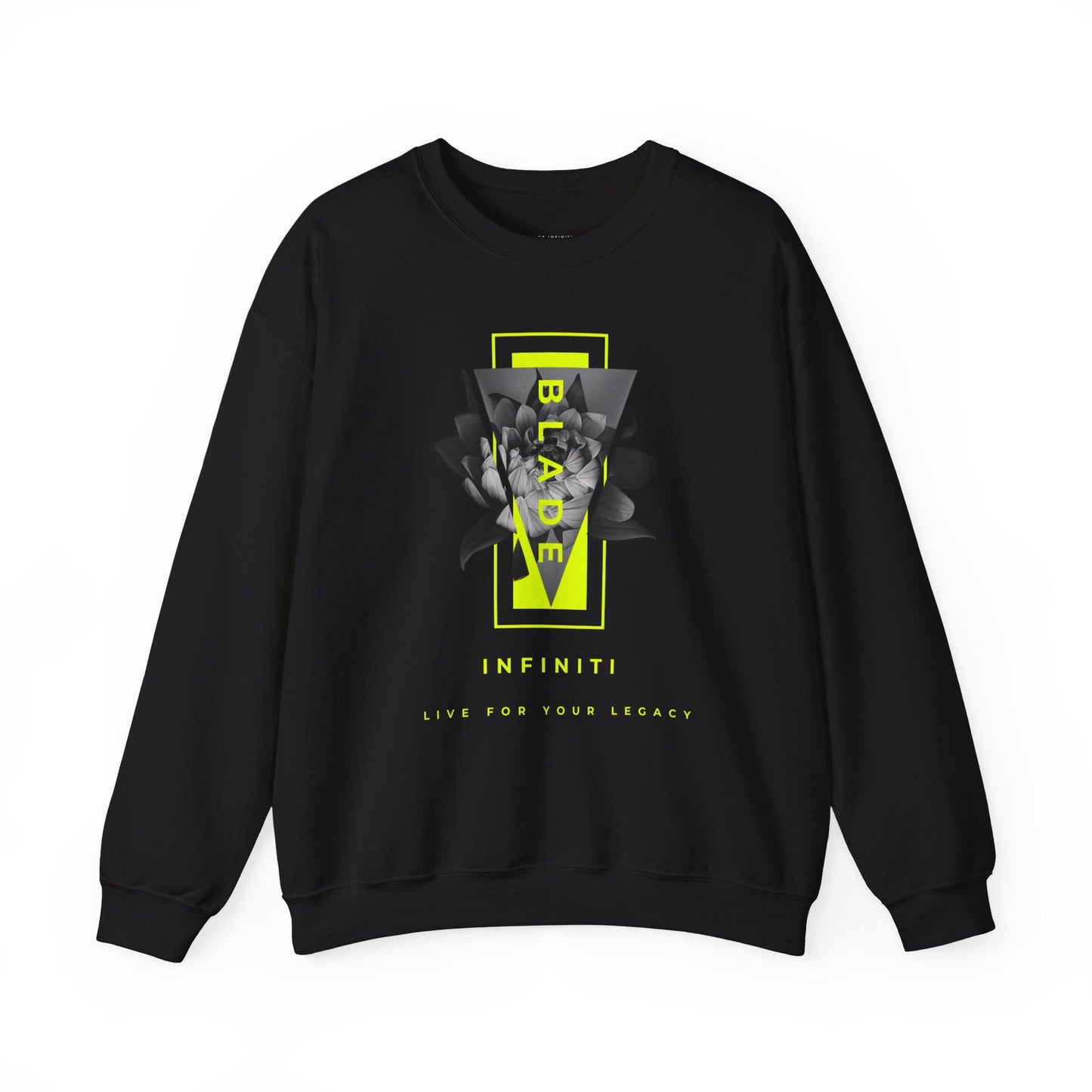 Flora Essence Neon Green Floral Unisex Crewneck Sweater