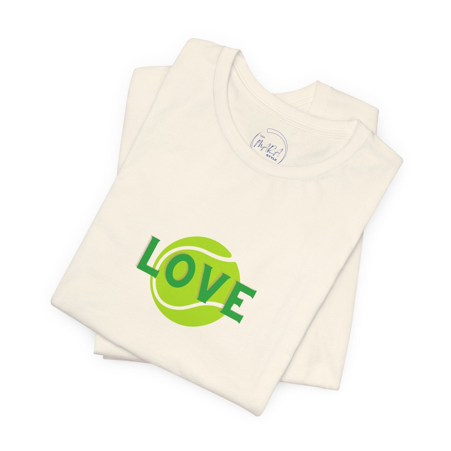 Tennis Love Graphic Tee — 'LOVE' Tennis Ball Shirt