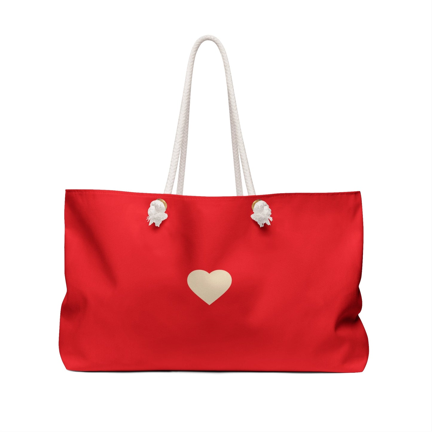 Chic Red Weekender Bag, Très Bon