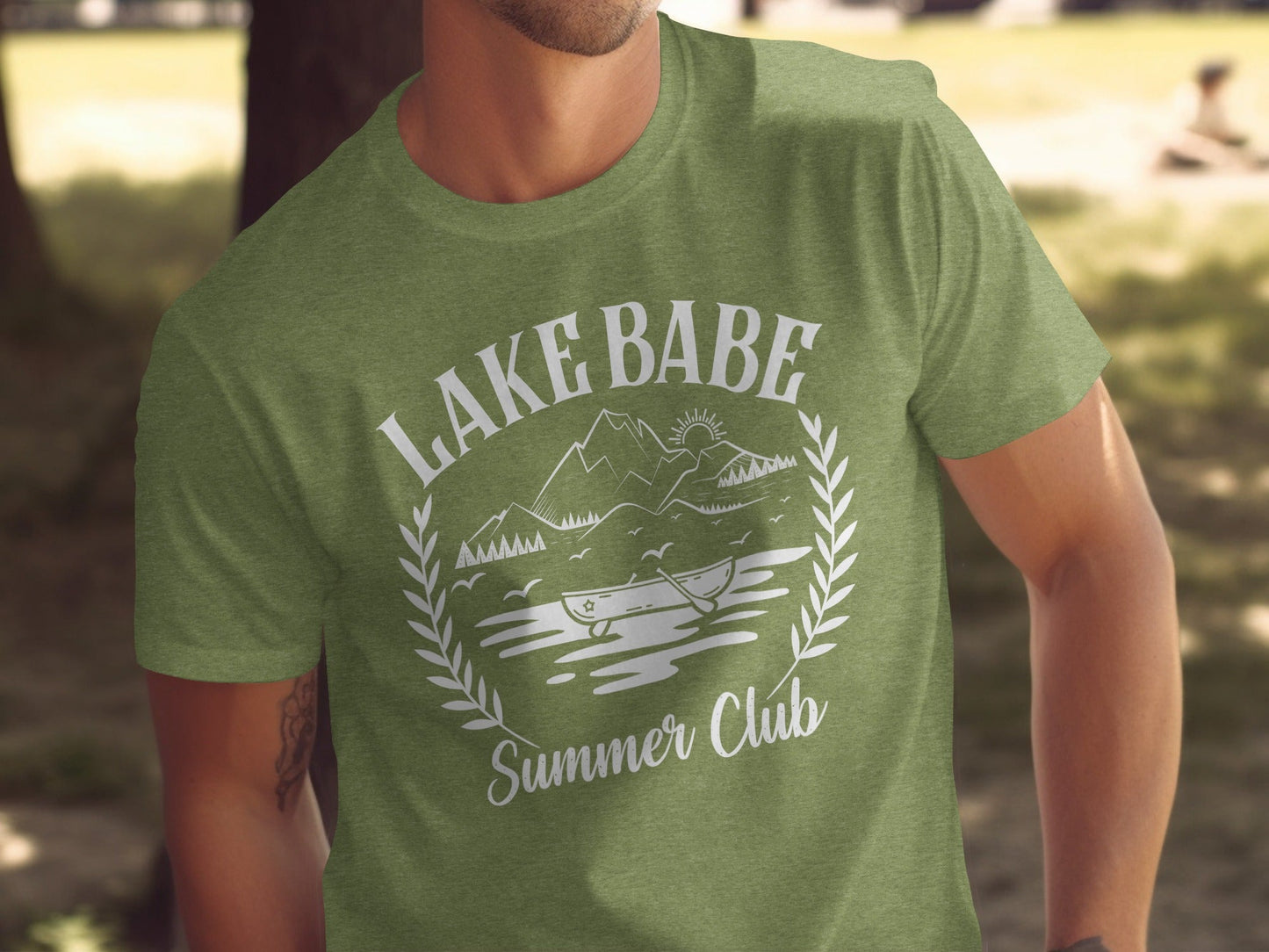 Lake Babe Summer Club with Mountain T-Shirt