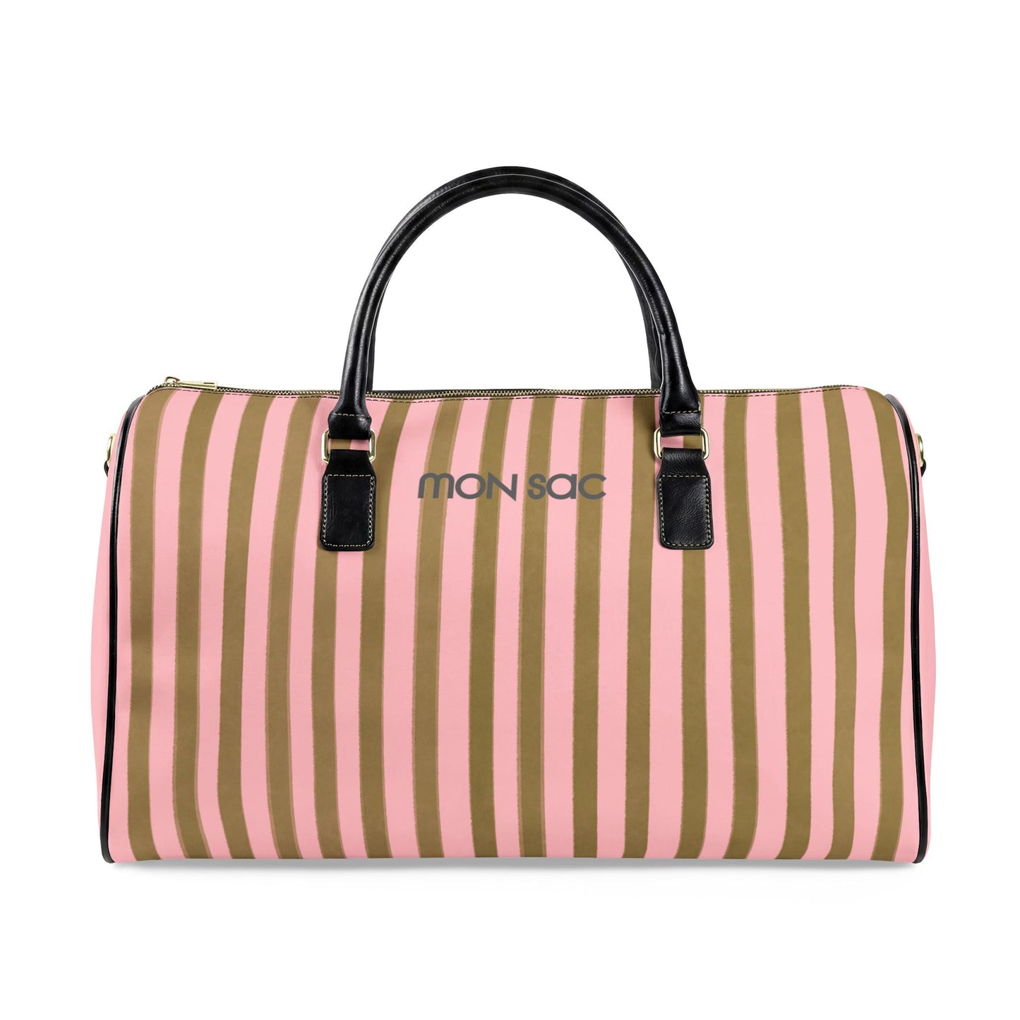 Women's Leather Travel Bag, MON SAC – Classic Feminine Weekender Duffle