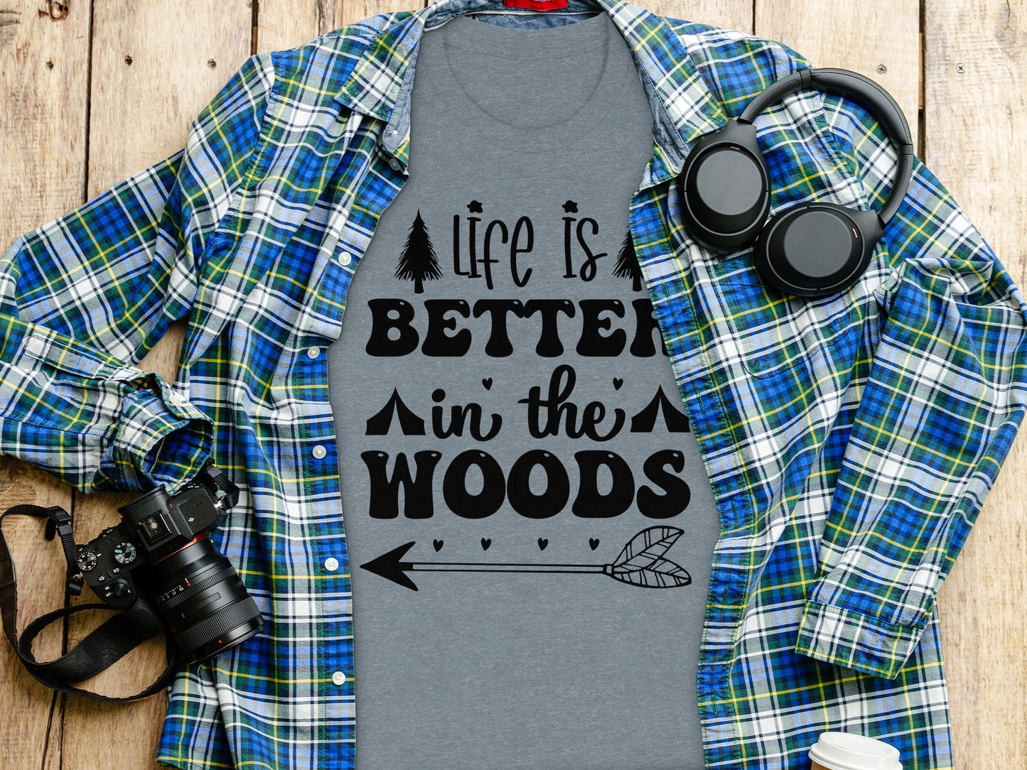 Life Is Better In The Woods With Arrow T-Shirt