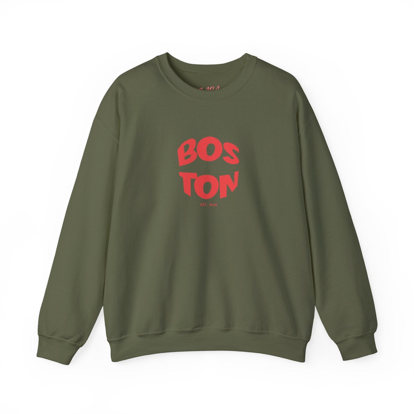 Cool BOSTON Crewneck Sweatshirt