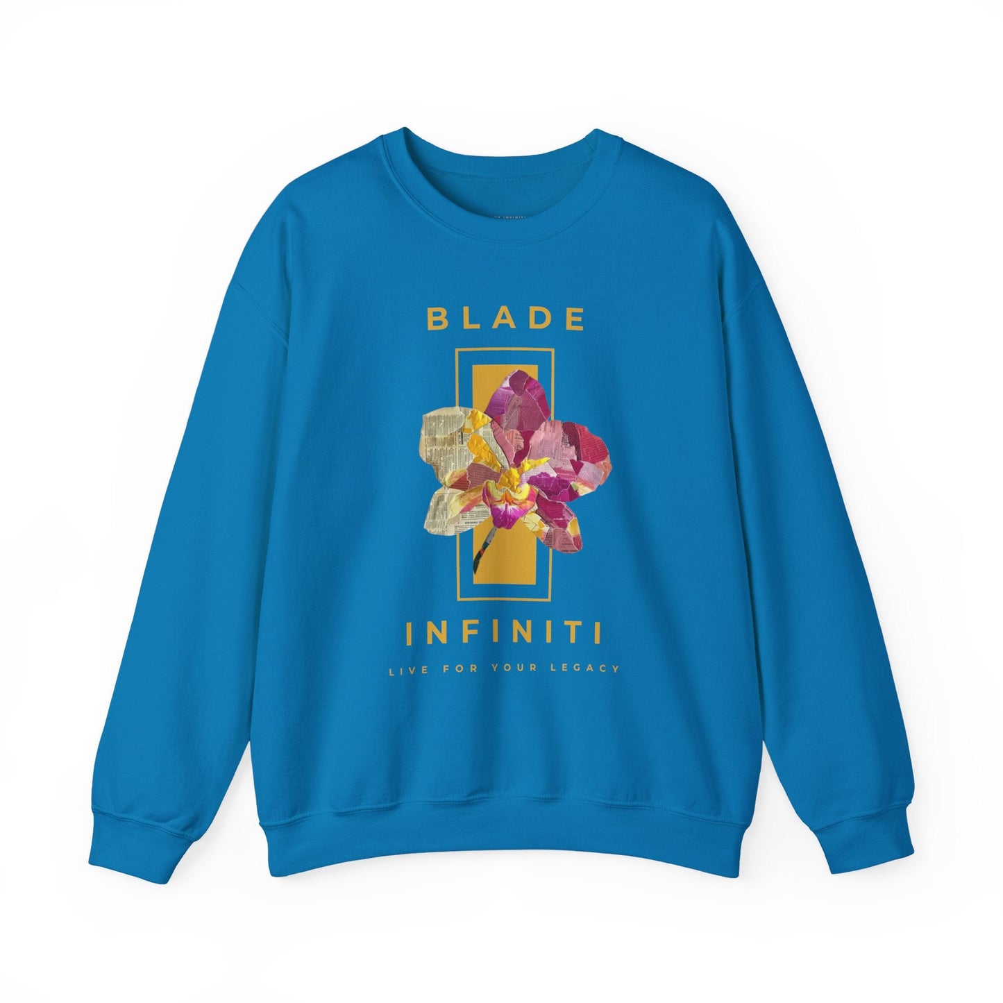 Essence of Infiniti Yellow Floral Unisex Crewneck Sweater