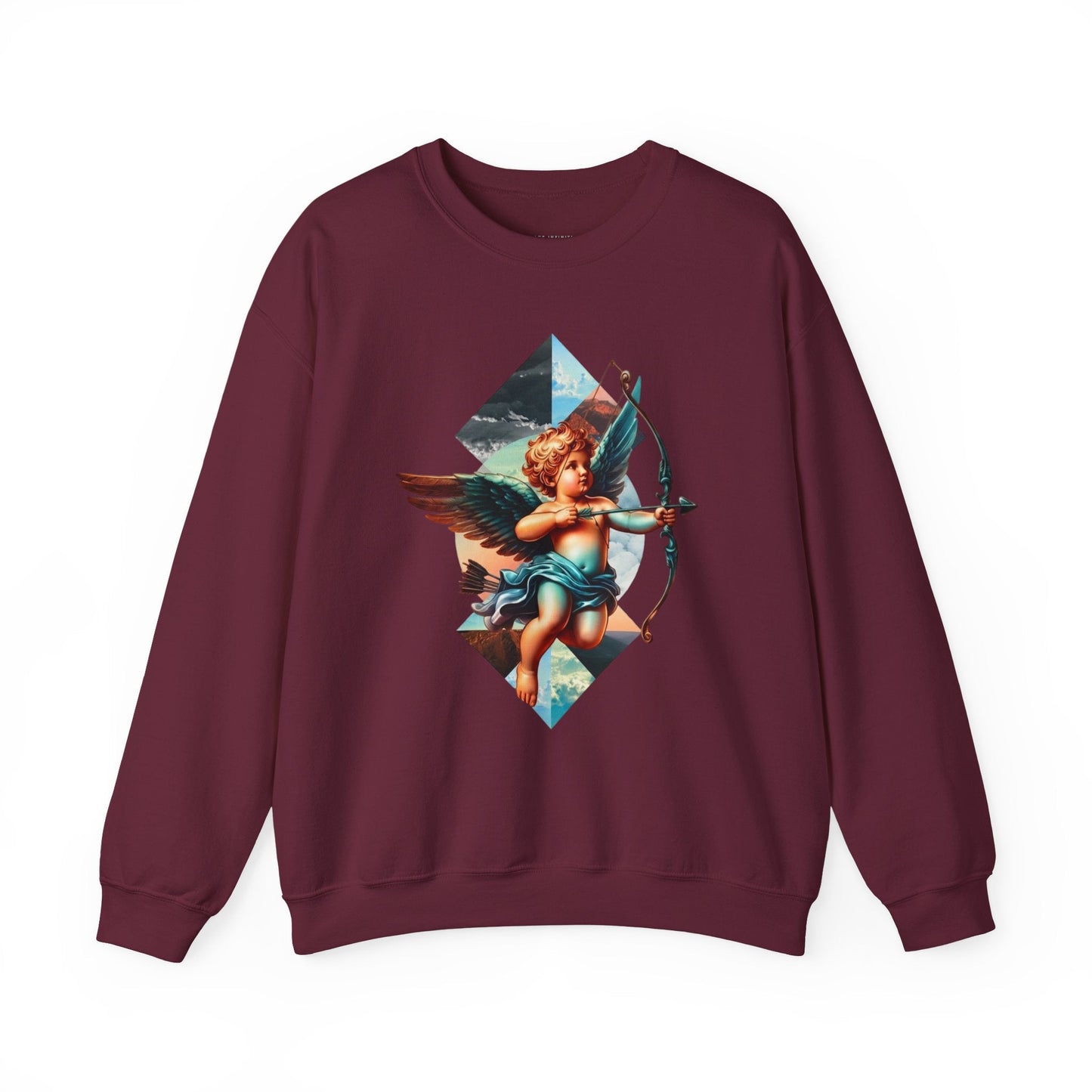 Cupid's Bow Blue + Arrow - Love, Infiniti Unisex Crewneck Sweater