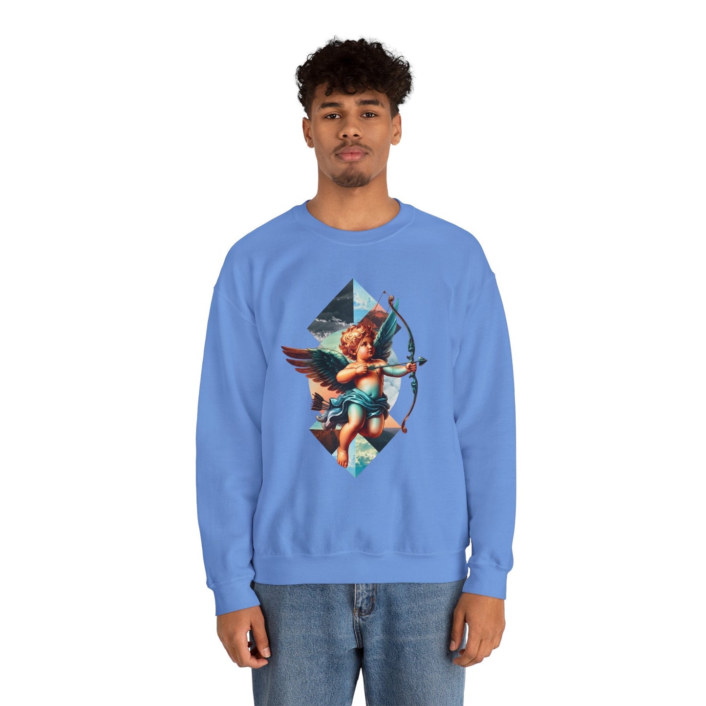 Cupid's Bow Blue + Arrow - Love, Infiniti Unisex Crewneck Sweater