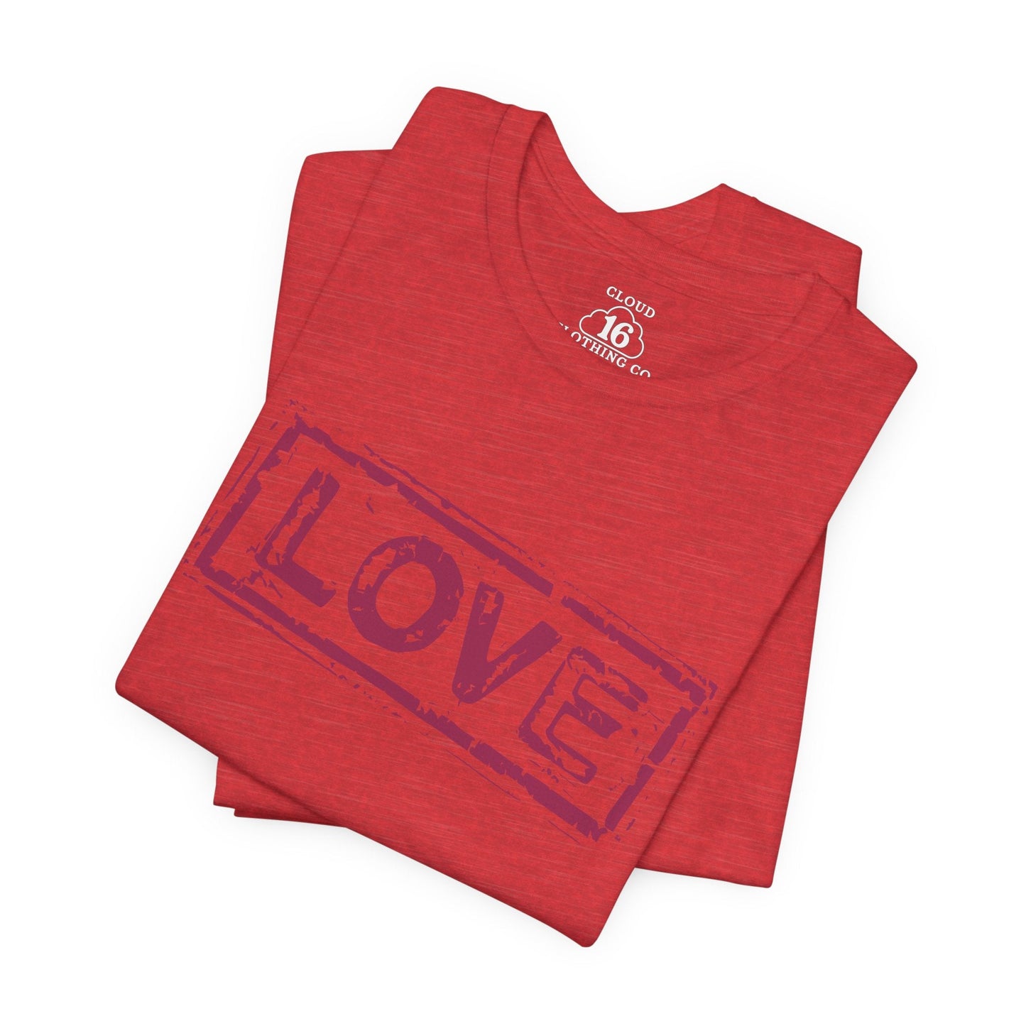 Love T-Shirt - Vintage Distressed Heart Graphic Tee
