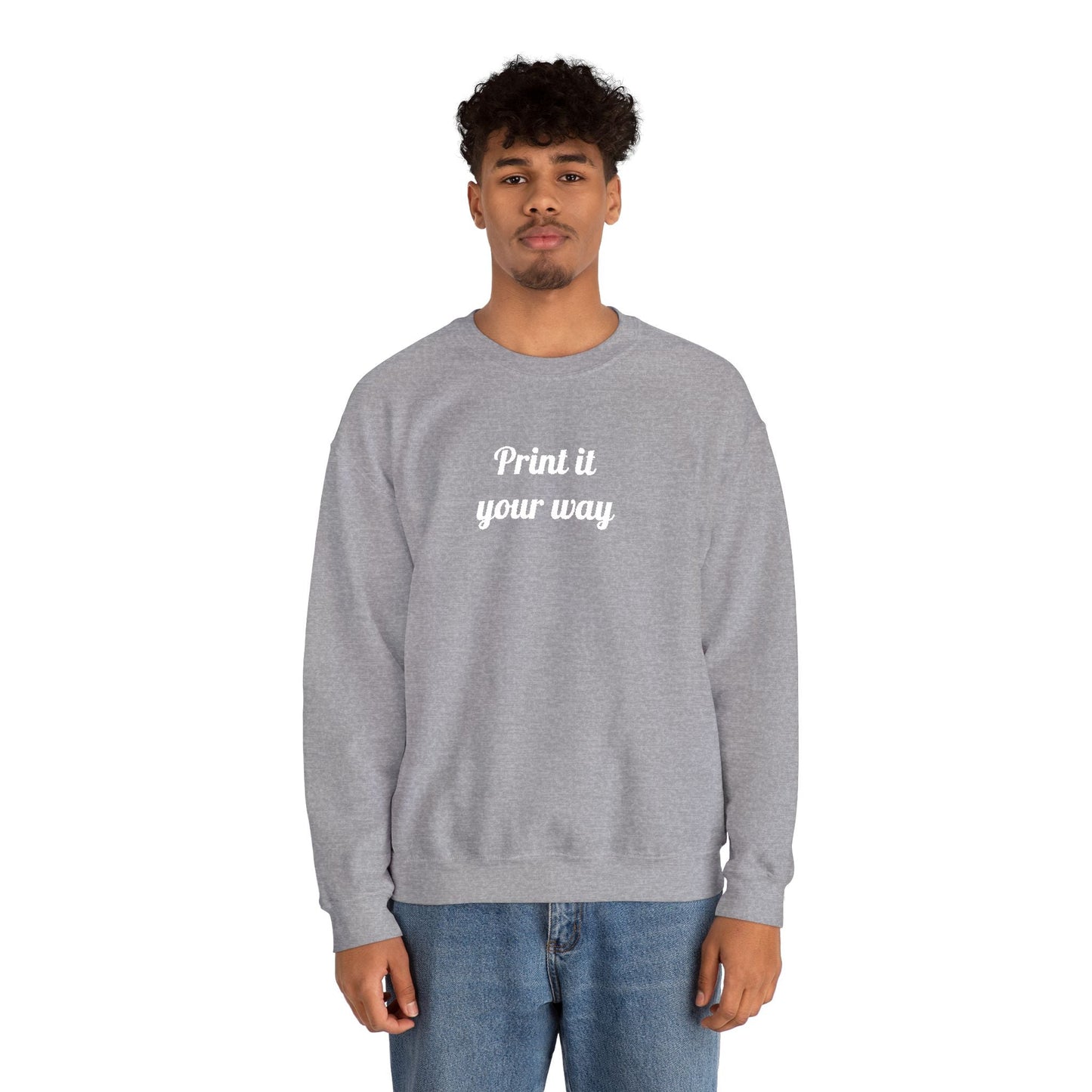 Embroidery Personalization - Unisex Crewneck Sweater (Make It Yours)