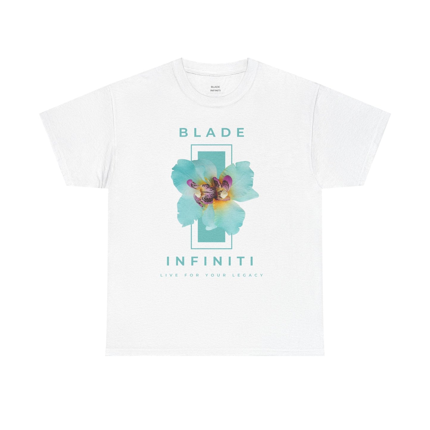 Essence of Infiniti Light Aqua Floral T-Shirt