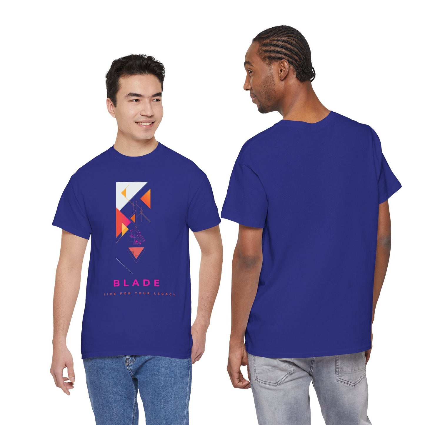 Geometric Odyssey  Pink/Orange T-Shirt