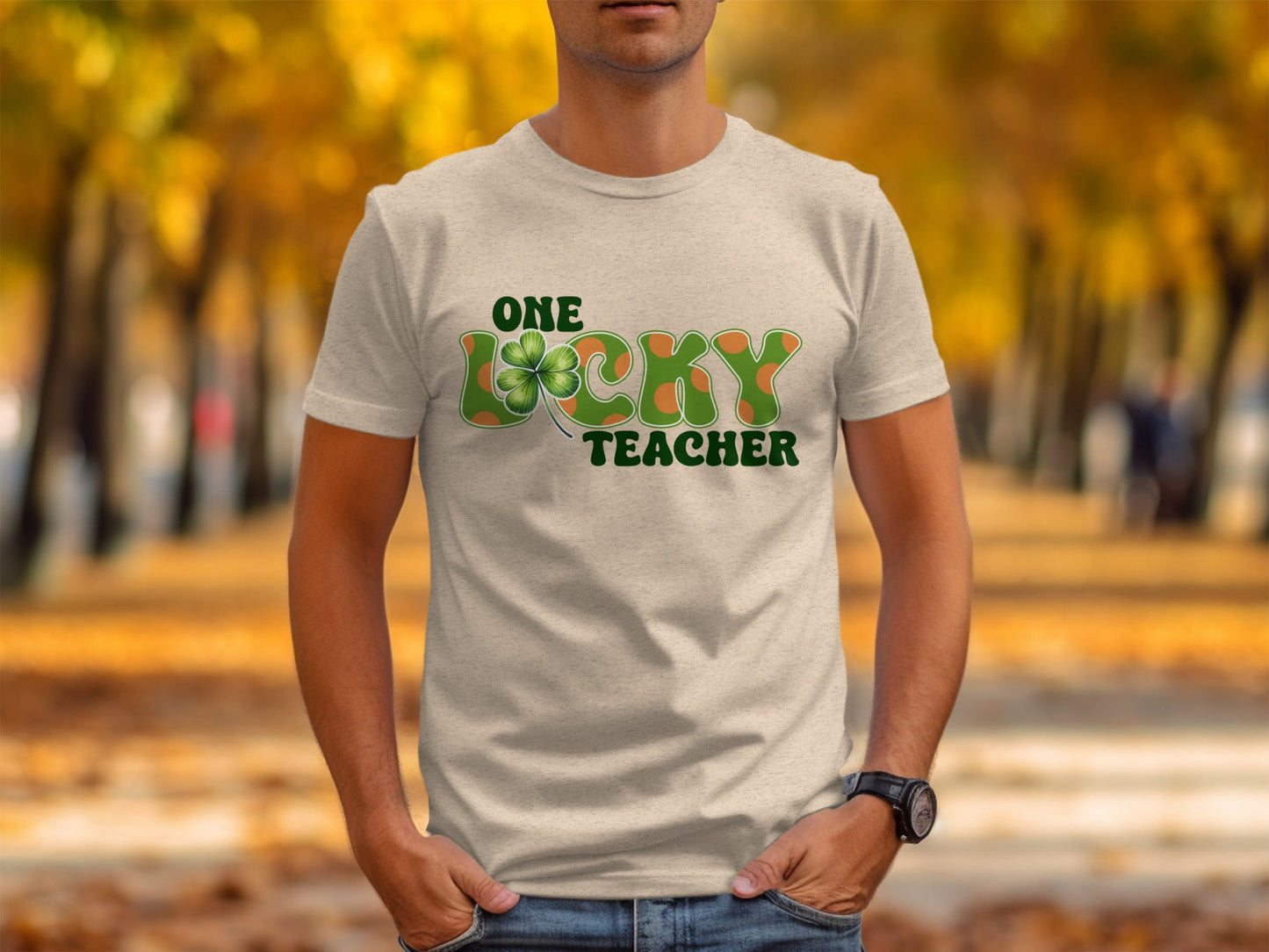 One Lucky Teacher T-Shirts, St Patricks Day Teacher Shirts, Shamrock T-Shirts, Teacher Gifts, Teacher Appreciate T-Shirts, Gifts for Teacher