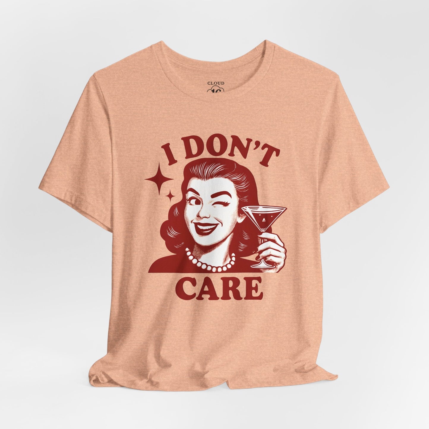 I Don't Care Retro Graphic T-Shirt – Unisex Vintage Style