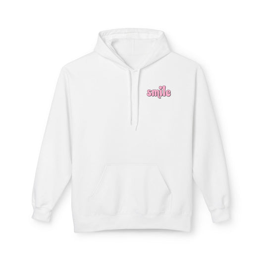 Smiley Flower Hoodie - Womens Fleece Hoodie