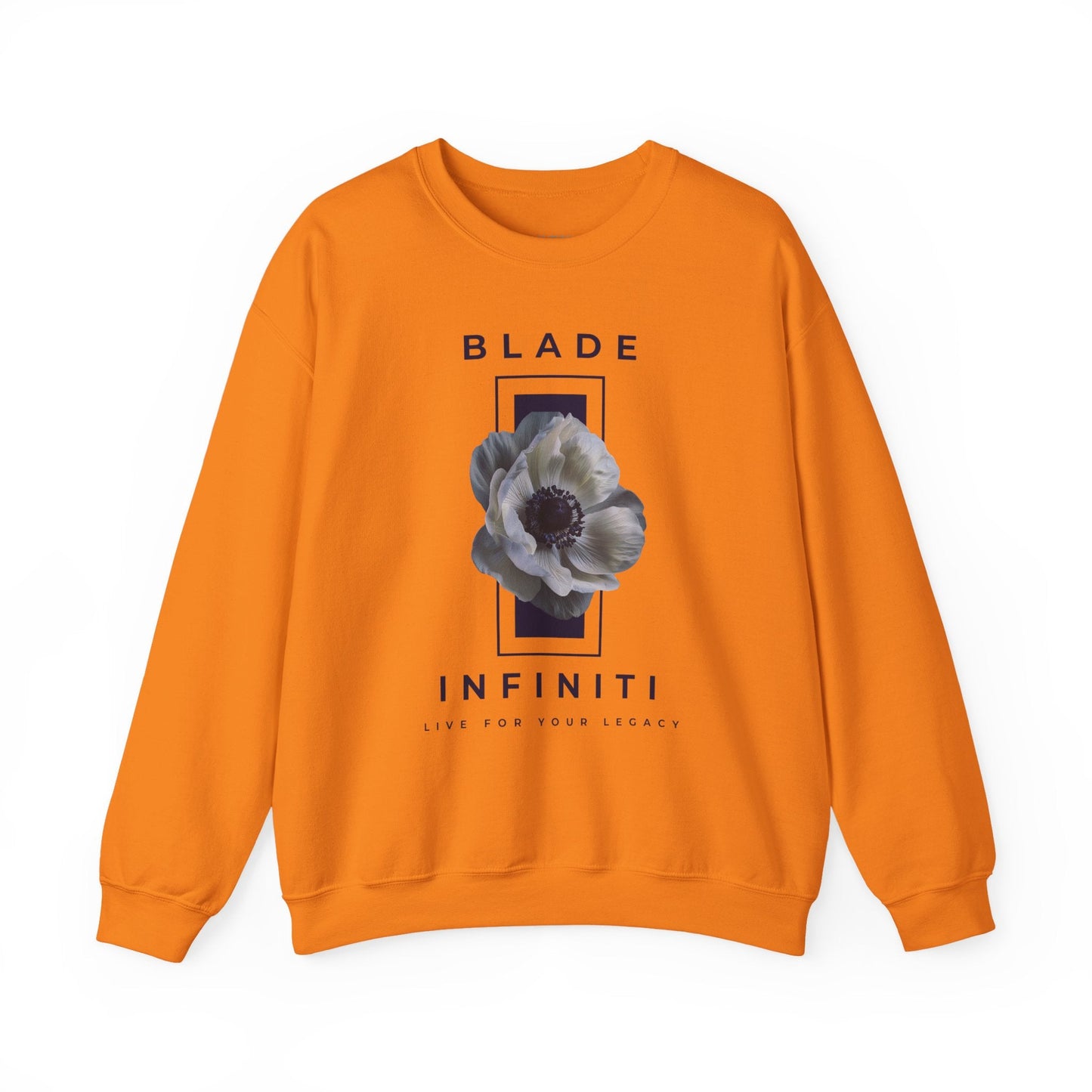 Essence of Infiniti Navy/Dark/White Floral Unisex Crewneck Sweater
