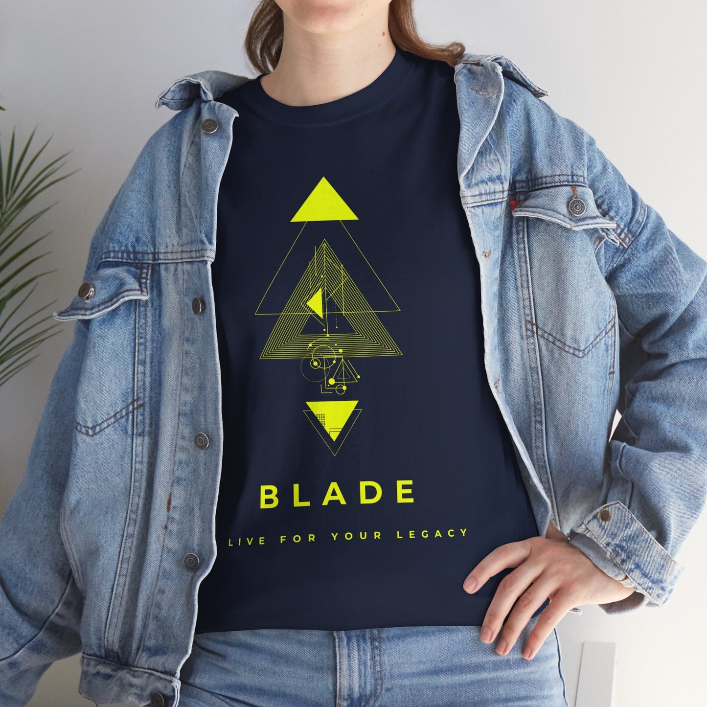 Geometric Odyssey Neon Green TX T-Shirt